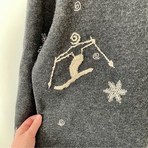 Woolrich Wool Blend Ski Motif Sweater
